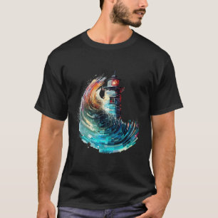 T-shirt Lighthouse Sea World Ocean Beauty Discovery Voyage
