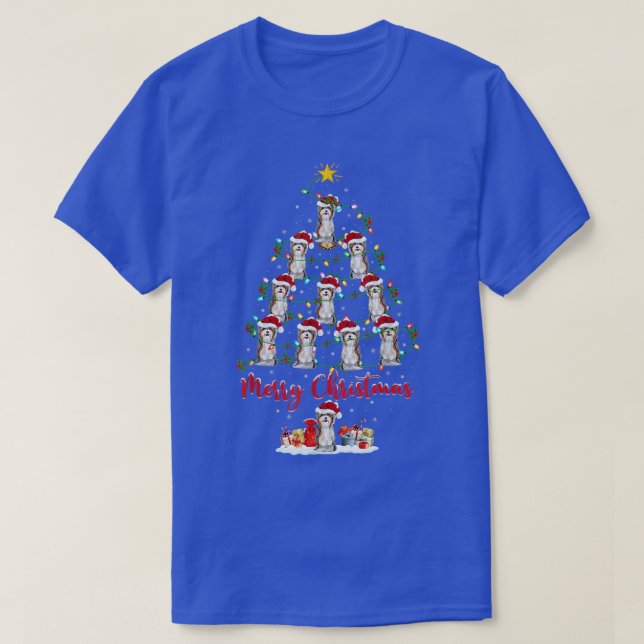 T-shirt Lighting Xmas Matching Santa Cairn Terrier Christm (Design devant)