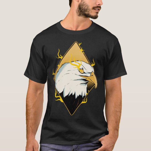 T-shirt Lightning American Bald Eagle Bird Watcher Bird Ea (Devant)