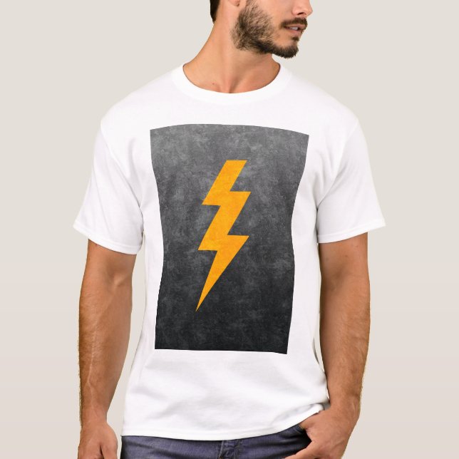 T-shirt Lightning Bolt in Concrete (Devant)
