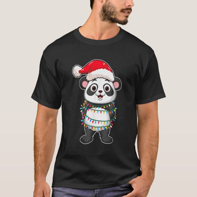 T-shirt Lights Panda porter Panda (Devant)
