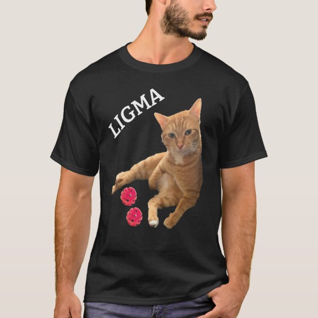 T-shirt Ligma Joke Chat avec jouets (Devant)