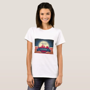 T-shirt Ligne aérienne du Wisconsin