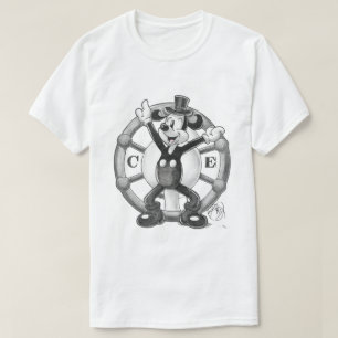 T-shirt Ligne artistique de Steamboat Willie