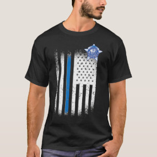 T-shirt Ligne bleue de la police de Chicago 