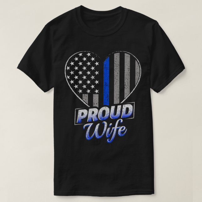 T-shirt Ligne Bleue Mince Drapeau Ligne Bleue Mince Femmes (Design devant)