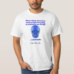T-shirt Ligne Bleue Mince - Se souvenir de moi
