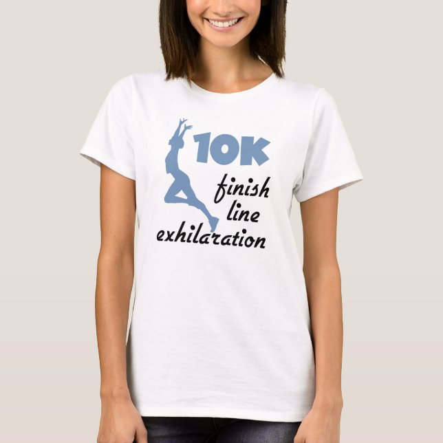 T-shirt Ligne de finition bleue 10 000 (Devant)