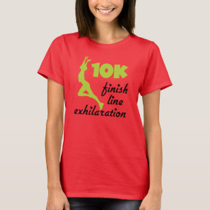 T-shirt Ligne de finition verte 10 000