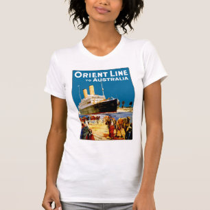 T-shirt Ligne de l'Orient vers l'Australie