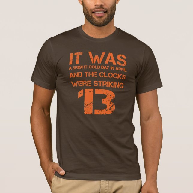 T-shirt Ligne d'ouverture de T Shirt 1984 (Devant)