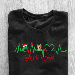 T-shirt Ligne EKG "Joyeux Woofmas"