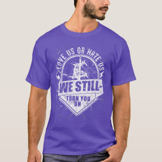T-shirt Ligne électrique drôle Nous vous allumons toujours