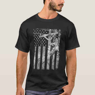 T-shirt Ligne électrique Patriotique détendue Amérique