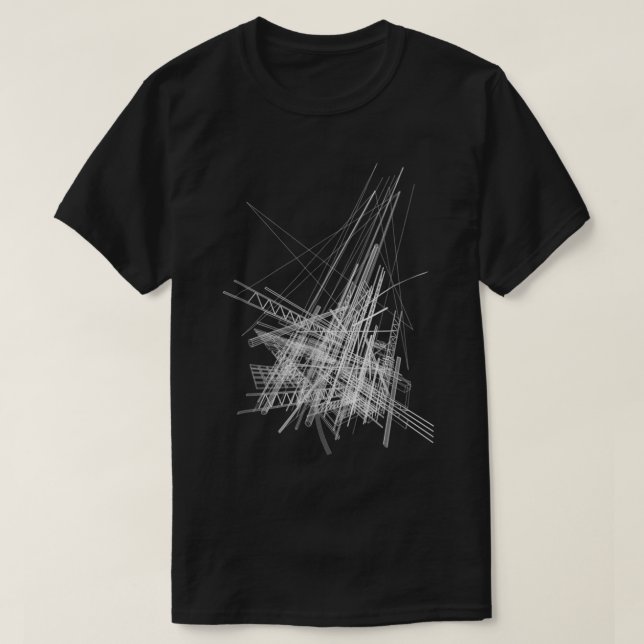 T-shirt Ligne graphique de conception géométrique Abstrait (Design devant)