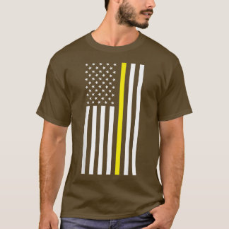 T-shirt Ligne Jaune Mince, Gardes De Sécurité, Conducteurs