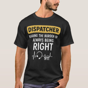 T-shirt Ligne Or fine 911 du répartiteur