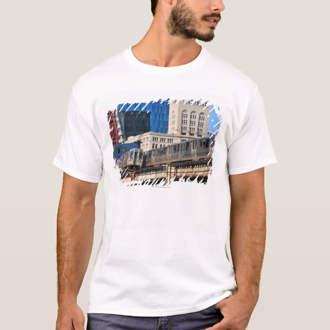 T-shirt Ligne orange et Ligne Verte de transit rapide de (Devant)