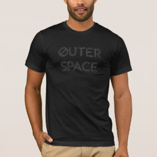 T-shirt Ligne texte d'espace extra-atmosphérique