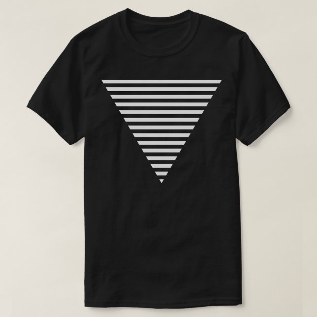 T-shirt ligne triangulaire conception 1 (Design devant)