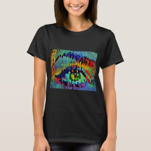 T-shirt Lignes Abstraites géométriques femmes oeil Art ori