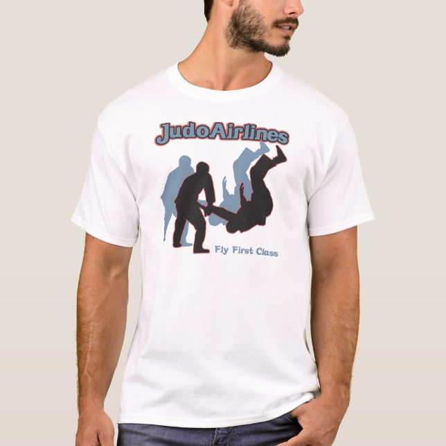 T-shirt Lignes aériennes de judo (Devant)