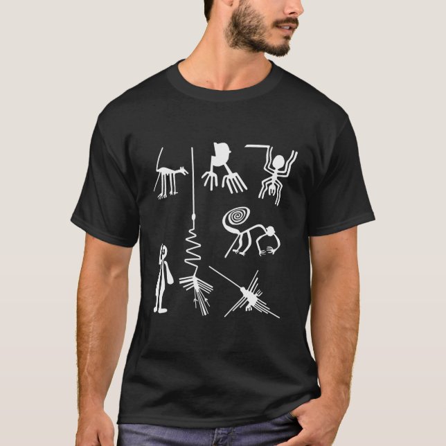 T-shirt Lignes anciennes de Nazca (Devant)