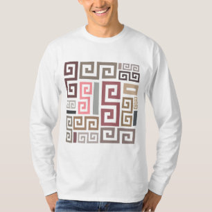 T-shirt lignes colorées artistiques abstraites modernes