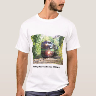 T-shirt Lignes de chemin de fer de lecture locomotive