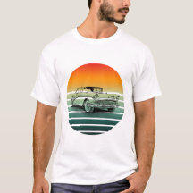Lignes de coucher de soleil vintage