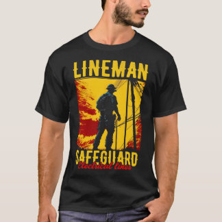 T-shirt Lignes électriques de protection de Lineman