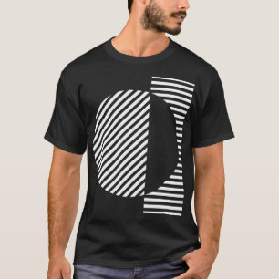 T-shirt lignes et cercle design initié par Bauhaus