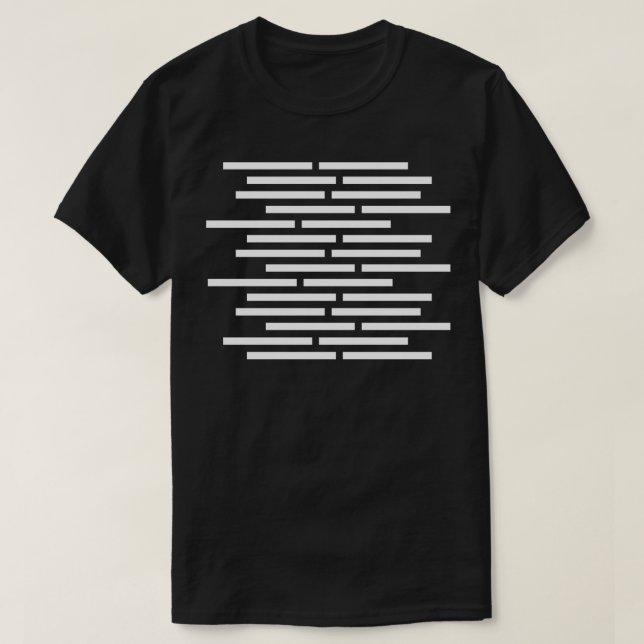 T-shirt lignes géométriques conception 4 (Design devant)