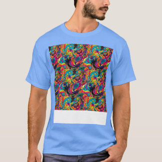 T-shirt Lignes géométriques Motif Abstraites sans couture 