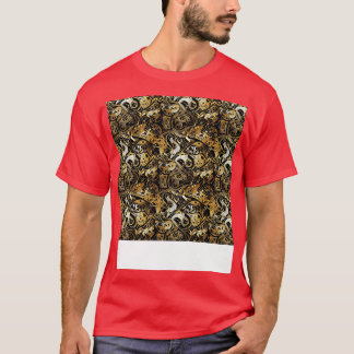 T-shirt Lignes géométriques Motif Abstraites sans couture 
