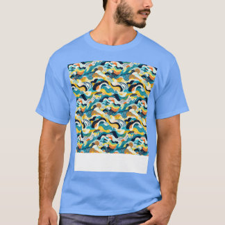 T-shirt Lignes géométriques Motif Abstraites sans couture 