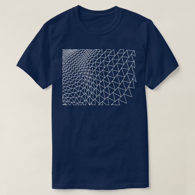 T-shirt lignes géométriques triangles (Design devant)