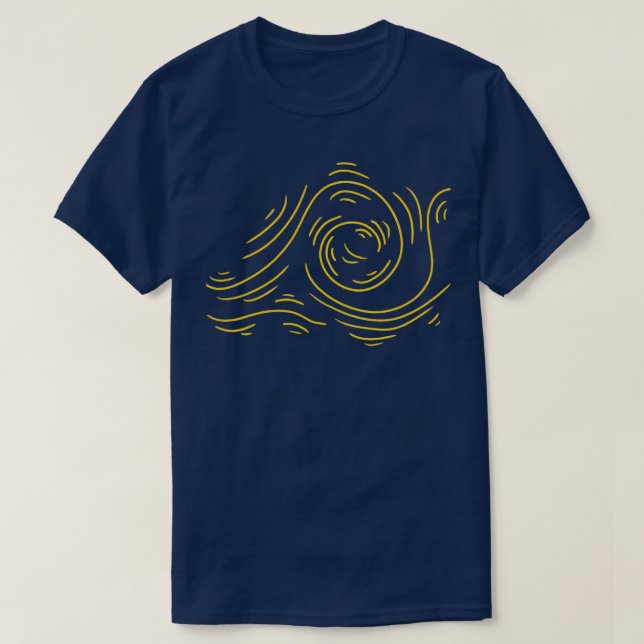 T-shirt Lignes ondulées (Design devant)