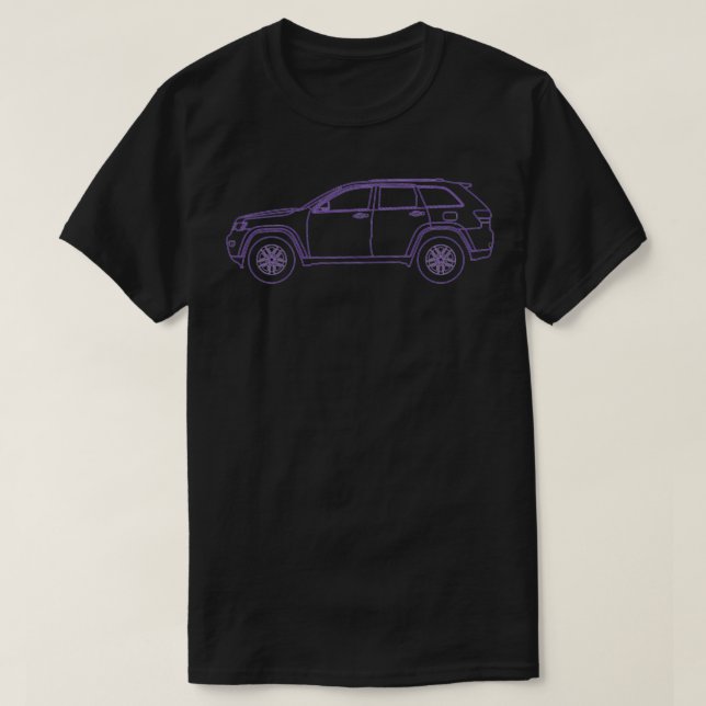 T-shirt Lignes violettes transparentes SUV 4X4 WK2 2011pré (Design devant)