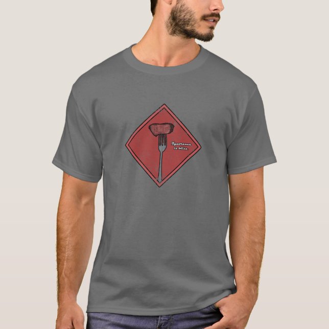 T-shirt L'ignorance est bonheur - geek partial (Devant)