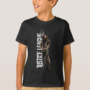 T-shirt Ligue de Justice   Aquaman Sur Le Champ De Bataill