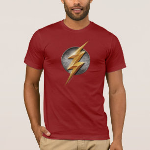 T-shirt Ligue de Justice   Le symbole de boulon métallique