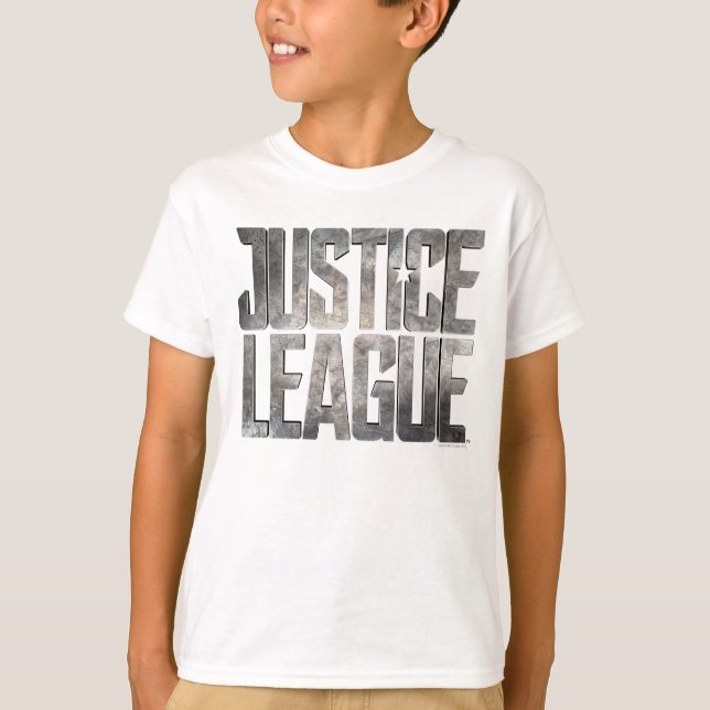 T-shirt Ligue de Justice | Logo métallique de la Ligue de  (Devant)