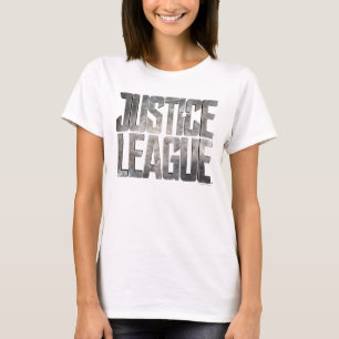 T-shirt Ligue de Justice   Logo métallique de la Ligue de 