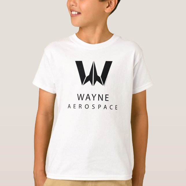 T-shirt Ligue de Justice | Logo Wayne Aerospace (Devant)