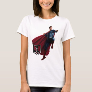 T-shirt Ligue de Justice   Superman Sur Le Champ De Batail