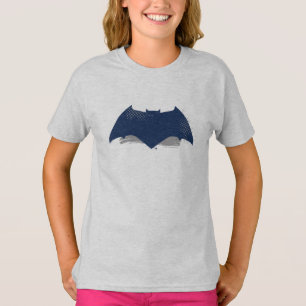 T-shirt Ligue de Justice   Symbole Batman de brosse et dem