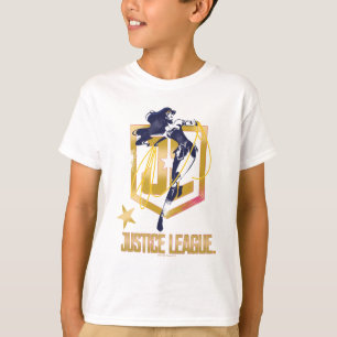 T-shirt Ligue de Justice   Wonder Woman JL Logo Pop Art