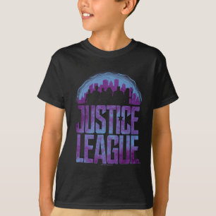 T-shirt Ligue de la justice  Silhouette de la Ligue de la 
