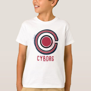 T-shirt Ligue de la justice  Symbole de cyclage à demi-tei